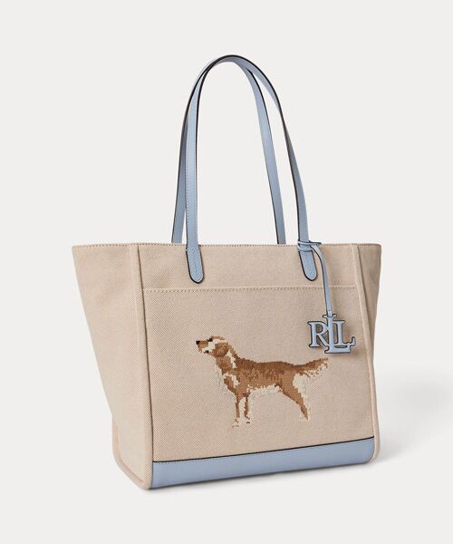 LAUREN RALPH LAUREN / ローレン ラルフ ローレン トートバッグ | ドッグエンブロイダリー ラージ Cameryn トート バッグ | 詳細1