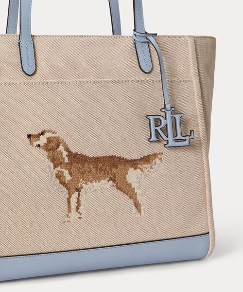 LAUREN RALPH LAUREN / ローレン ラルフ ローレン トートバッグ | ドッグエンブロイダリー ラージ Cameryn トート バッグ | 詳細4