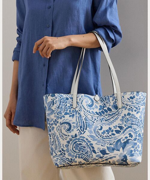 LAUREN RALPH LAUREN / ローレン ラルフ ローレン トートバッグ | フェイクレザー ラージ リバーシブル トート バッグ | 詳細7