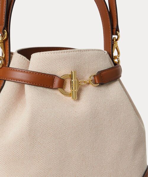LAUREN RALPH LAUREN / ローレン ラルフ ローレン ショルダーバッグ | キャンバス ミディアム Blaike バケット バッグ | 詳細4