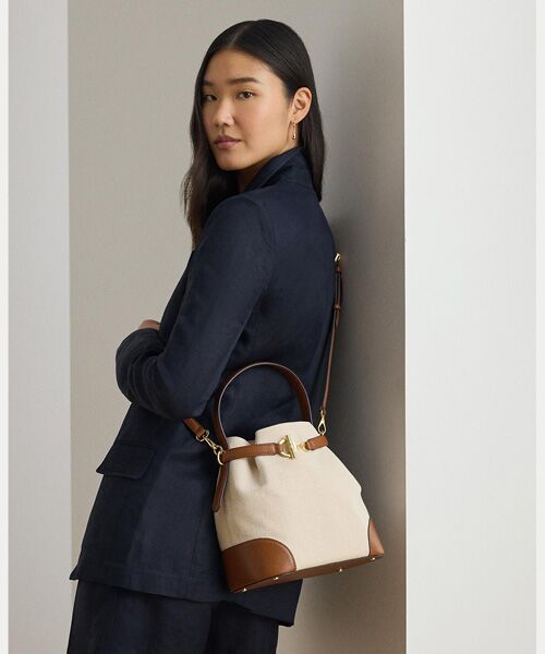 LAUREN RALPH LAUREN / ローレン ラルフ ローレン ショルダーバッグ | キャンバス ミディアム Blaike バケット バッグ | 詳細5