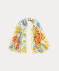 LAUREN RALPH LAUREN / ローレン ラルフ ローレン バンダナ・スカーフ | フローラル モダールリネン ラップ スカーフ