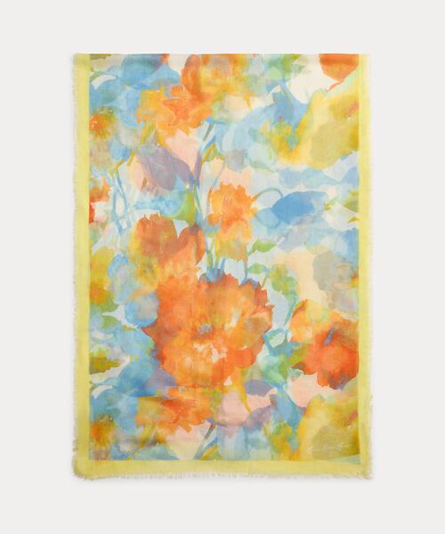 LAUREN RALPH LAUREN / ローレン ラルフ ローレン バンダナ・スカーフ | フローラル モダールリネン ラップ スカーフ | 詳細1