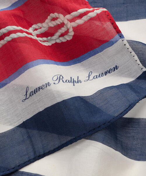 LAUREN RALPH LAUREN / ローレン ラルフ ローレン バンダナ・スカーフ | ローププリント ストライプド コットンシルク スカーフ | 詳細2