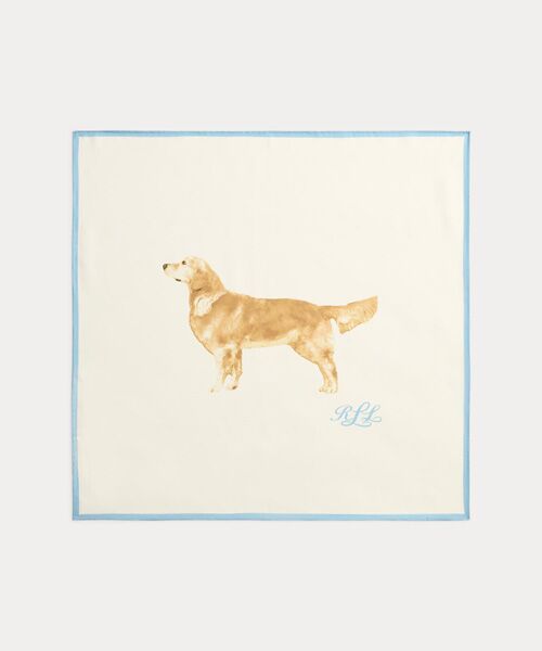 LAUREN RALPH LAUREN / ローレン ラルフ ローレン バンダナ・スカーフ | ゴールデン レトリバー シルク スクエア スカーフ | 詳細1