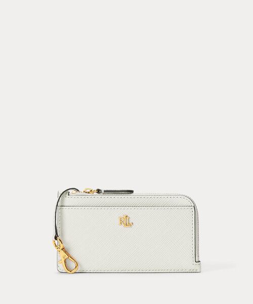 LAUREN RALPH LAUREN / ローレン ラルフ ローレン カードケース・名刺入れ・定期入れ | テクスチャード レザー Lジップ カード ケース（100ホワイト）