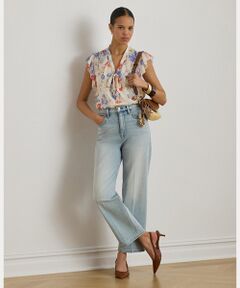 LAUREN RALPH LAUREN / ローレン ラルフ ローレン デニムパンツ | ハイライズ リラックス ストレート アンクル ジーンズ