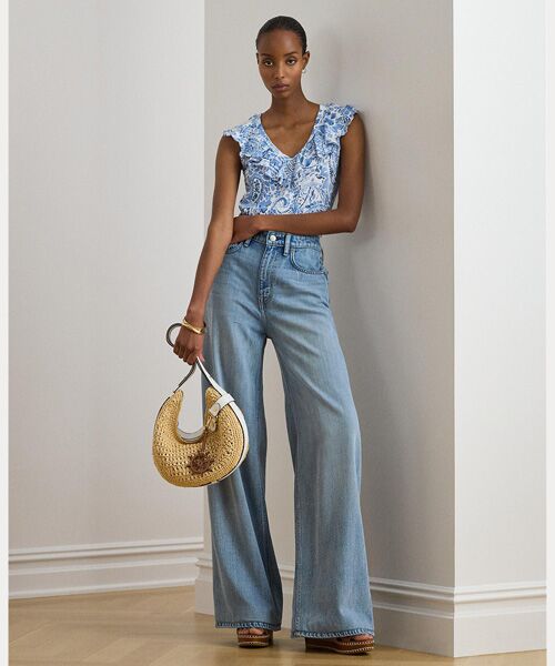 LAUREN RALPH LAUREN / ローレン ラルフ ローレン その他トップス | ペイズリー フリルトリム スラブ スリーブレス トップ | 詳細2