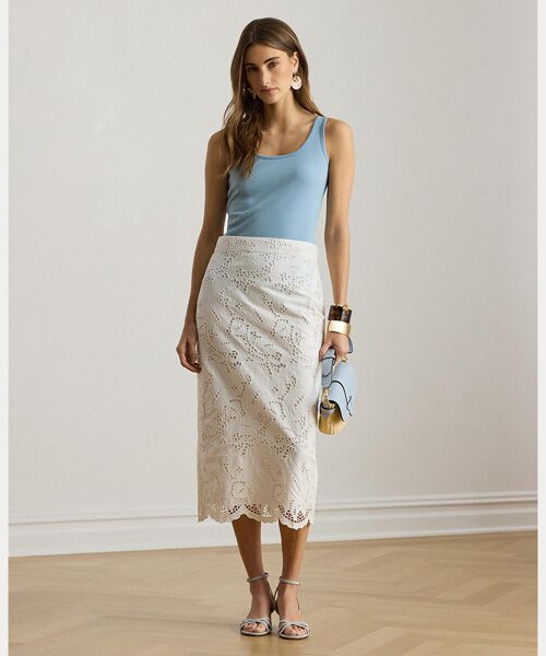 LAUREN RALPH LAUREN / ローレン ラルフ ローレン タンクトップ | ストレッチ コットン タンク トップ | 詳細2