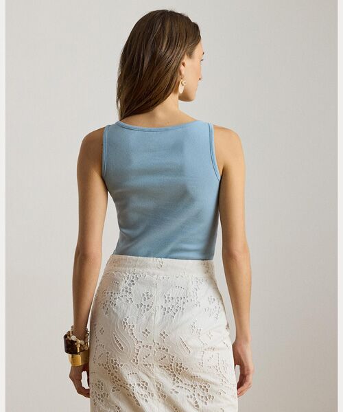 LAUREN RALPH LAUREN / ローレン ラルフ ローレン タンクトップ | ストレッチ コットン タンク トップ | 詳細3