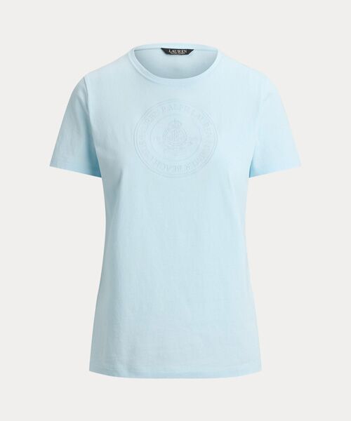 LAUREN RALPH LAUREN / ローレン ラルフ ローレン Tシャツ | エンブロイダリークレスト コットン ジャージー Tシャツ | 詳細1