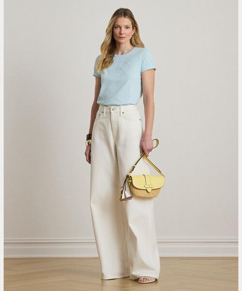 LAUREN RALPH LAUREN / ローレン ラルフ ローレン Tシャツ | エンブロイダリークレスト コットン ジャージー Tシャツ | 詳細2