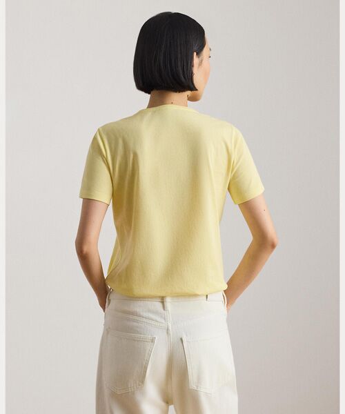 LAUREN RALPH LAUREN / ローレン ラルフ ローレン Tシャツ | エンブロイダリークレスト コットン ジャージー Tシャツ | 詳細3