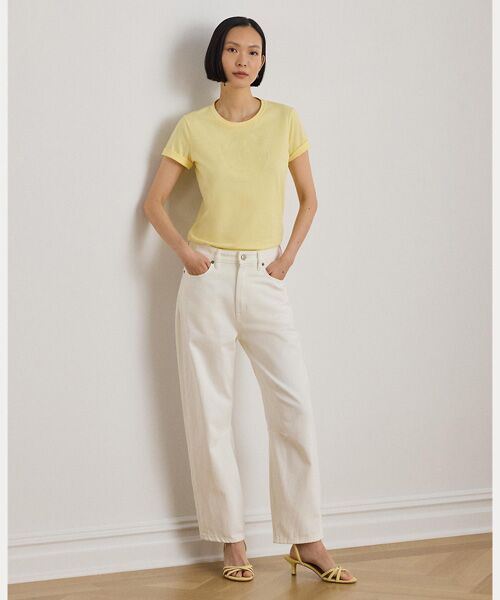 LAUREN RALPH LAUREN / ローレン ラルフ ローレン Tシャツ | エンブロイダリークレスト コットン ジャージー Tシャツ | 詳細5