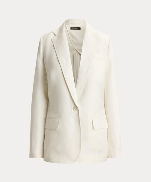 LAUREN RALPH LAUREN / ローレン ラルフ ローレン テーラードジャケット | リネンブレンド ツイル ブレザー | 詳細1