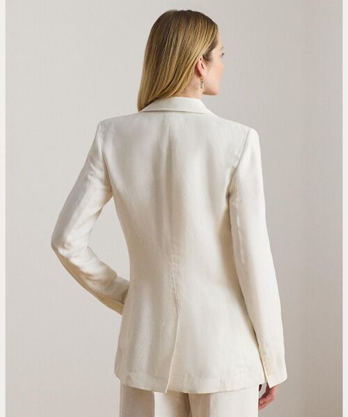 LAUREN RALPH LAUREN / ローレン ラルフ ローレン テーラードジャケット | リネンブレンド ツイル ブレザー | 詳細3