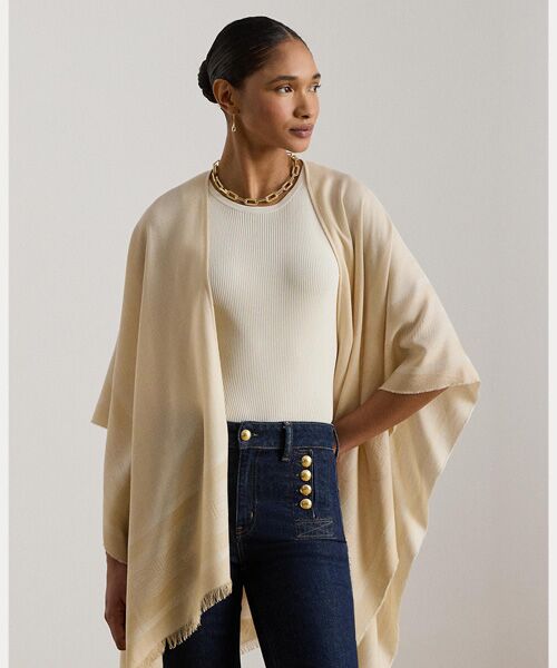 LAUREN RALPH LAUREN / ローレン ラルフ ローレン その他トップス | ベルティングモチーフ ジャカード Ruana | 詳細2