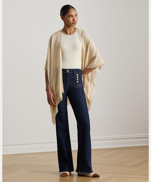 LAUREN RALPH LAUREN / ローレン ラルフ ローレン その他トップス | ベルティングモチーフ ジャカード Ruana（270ブラウン）