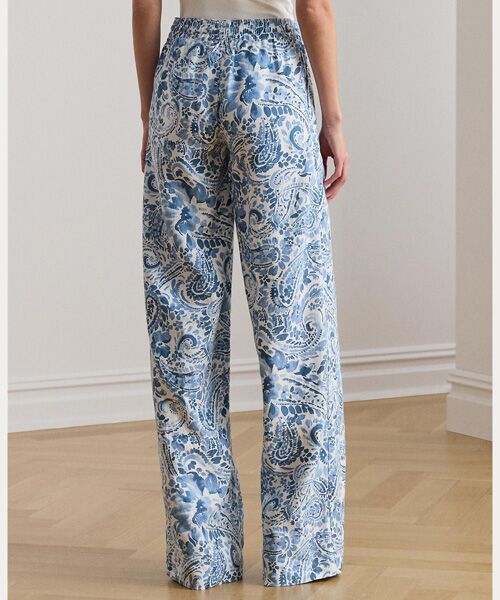 LAUREN RALPH LAUREN / ローレン ラルフ ローレン その他パンツ | ペイズリー リネン ワイドレッグ パンツ | 詳細3