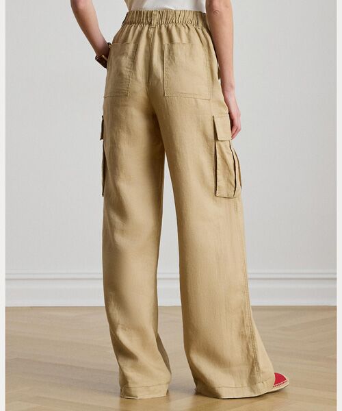 LAUREN RALPH LAUREN / ローレン ラルフ ローレン カーゴパンツ | リネン ワイドレッグ カーゴ パンツ | 詳細3
