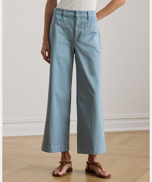 LAUREN RALPH LAUREN / ローレン ラルフ ローレン ショート・ハーフ・半端丈パンツ | ストレッチ チノ ワイドレッグ クロップド パンツ | 詳細2