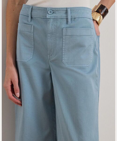 LAUREN RALPH LAUREN / ローレン ラルフ ローレン ショート・ハーフ・半端丈パンツ | ストレッチ チノ ワイドレッグ クロップド パンツ | 詳細4