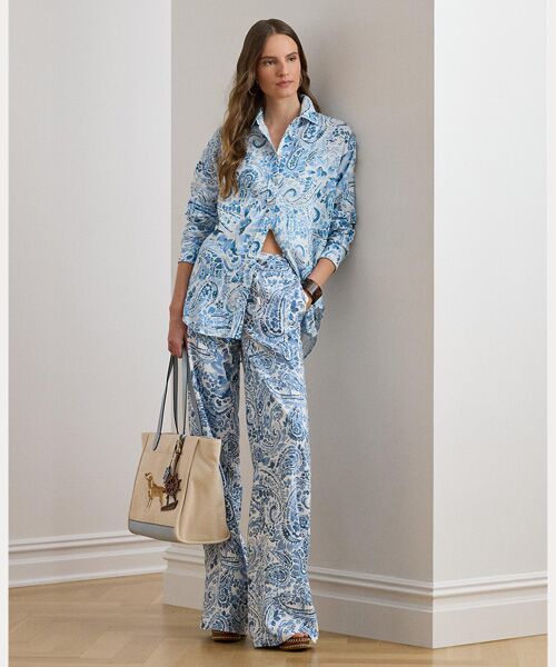 LAUREN RALPH LAUREN / ローレン ラルフ ローレン シャツ・ブラウス | リラックス フィット ペイズリー リネン シャツ | 詳細2