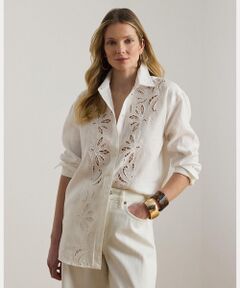 LAUREN RALPH LAUREN / ローレン ラルフ ローレン シャツ・ブラウス | アイレット リネン シャツ