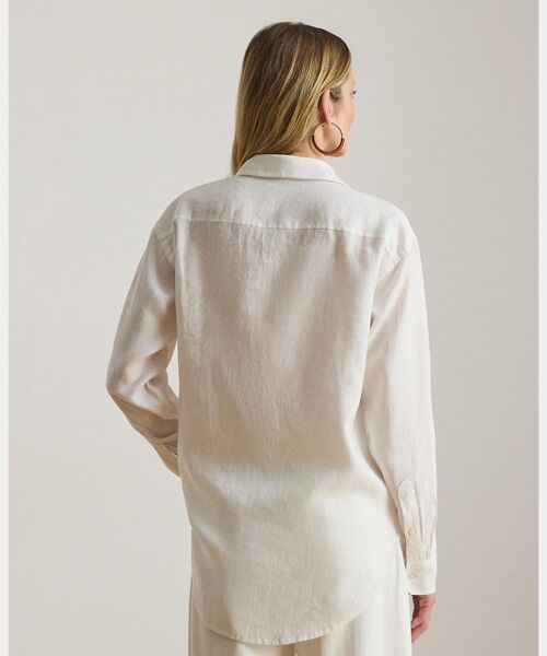 LAUREN RALPH LAUREN / ローレン ラルフ ローレン シャツ・ブラウス | アイレット リネン シャツ | 詳細3