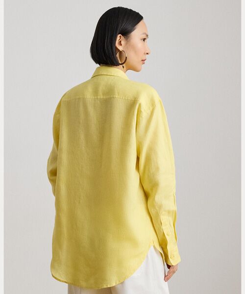 LAUREN RALPH LAUREN / ローレン ラルフ ローレン シャツ・ブラウス | リラックス フィット アイレットロゴ リネン シャツ | 詳細3