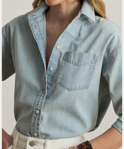LAUREN RALPH LAUREN / ローレン ラルフ ローレン シャツ・ブラウス | リラックス フィット デニム シャツ | 詳細4