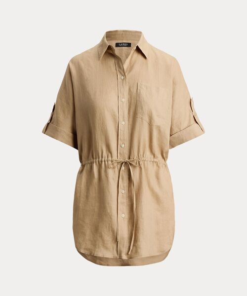 LAUREN RALPH LAUREN / ローレン ラルフ ローレン チュニック | リネン ロールタブ スリーブ チュニック | 詳細1