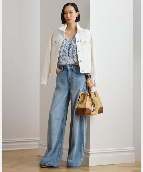 LAUREN RALPH LAUREN / ローレン ラルフ ローレン シャツ・ブラウス | フローラル フリルトリム ジョーゼット ブラウス | 詳細2