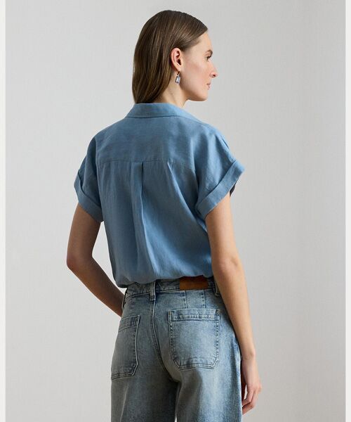 LAUREN RALPH LAUREN / ローレン ラルフ ローレン シャツ・ブラウス | リネン ショートスリーブ シャツ | 詳細3