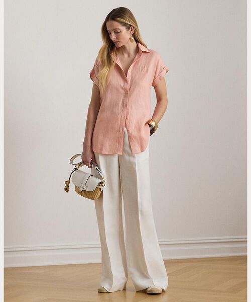 LAUREN RALPH LAUREN / ローレン ラルフ ローレン シャツ・ブラウス | リネン ショートスリーブ シャツ | 詳細2