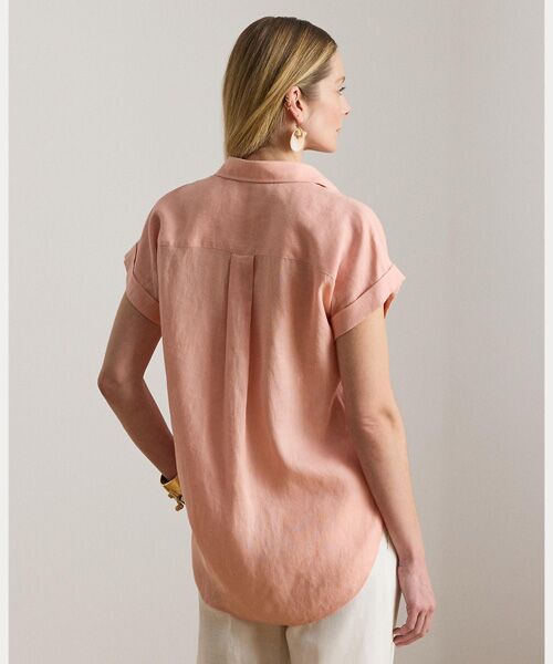 LAUREN RALPH LAUREN / ローレン ラルフ ローレン シャツ・ブラウス | リネン ショートスリーブ シャツ | 詳細3