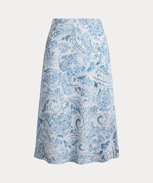 LAUREN RALPH LAUREN / ローレン ラルフ ローレン ロング・マキシ丈スカート | ペイズリー クレープ ミディ スカート | 詳細1