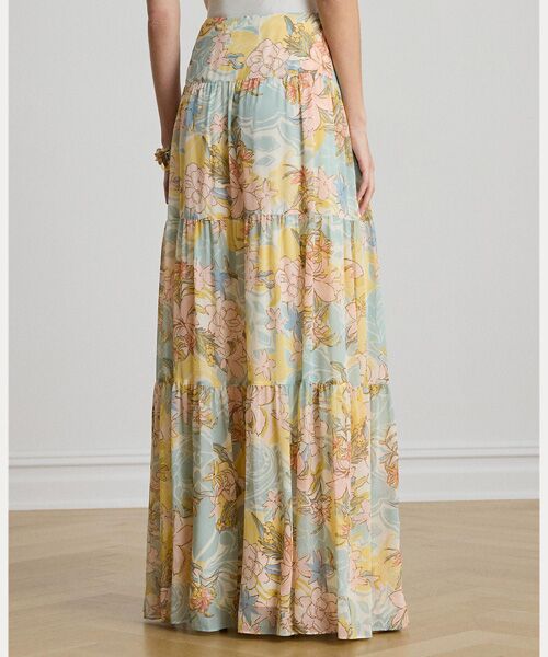 LAUREN RALPH LAUREN / ローレン ラルフ ローレン ロング・マキシ丈スカート | フローラル ジョーゼット ティアード マキシスカート | 詳細3