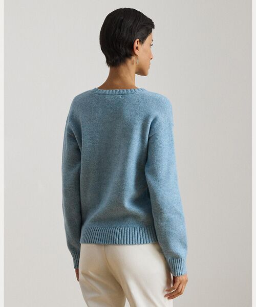 LAUREN RALPH LAUREN / ローレン ラルフ ローレン ニット・セーター | インターシャニット ゴールデン レトリバー セーター | 詳細3