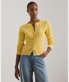 LAUREN RALPH LAUREN / ローレン ラルフ ローレン カーディガン・ボレロ | ケーブルニット コットン カーディガン