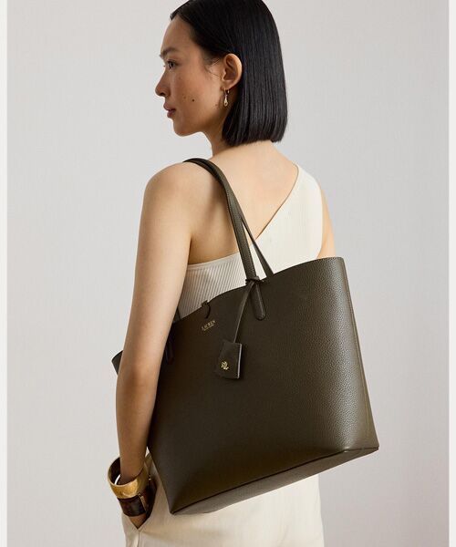 LAUREN RALPH LAUREN / ローレン ラルフ ローレン トートバッグ | フェイクレザー ラージ リバーシブル トート バッグ | 詳細6