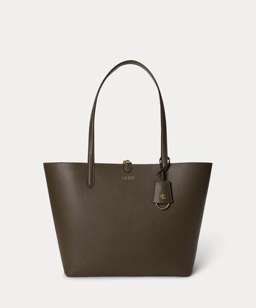 LAUREN RALPH LAUREN / ローレン ラルフ ローレン トートバッグ | フェイクレザー ラージ リバーシブル トート バッグ（300グリーン）