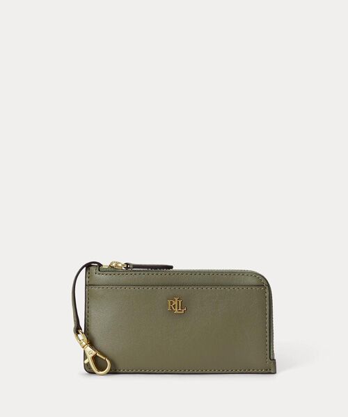LAUREN RALPH LAUREN / ローレン ラルフ ローレン カードケース・名刺入れ・定期入れ | レザー Lジップ カード ケース（300グリーン）
