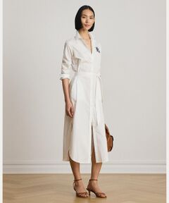 LAUREN RALPH LAUREN / ローレン ラルフ ローレン ロング・マキシ丈ワンピース | コットン ブロードクロス シャツドレス