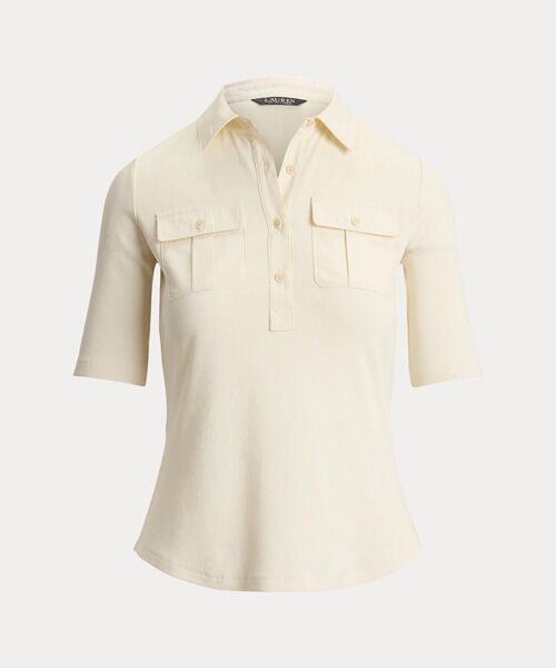LAUREN RALPH LAUREN / ローレン ラルフ ローレン その他トップス | リブニット エルボースリーブ カラード トップ | 詳細1