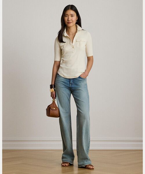 LAUREN RALPH LAUREN / ローレン ラルフ ローレン その他トップス | リブニット エルボースリーブ カラード トップ | 詳細2