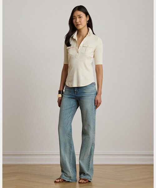 LAUREN RALPH LAUREN / ローレン ラルフ ローレン その他トップス | リブニット エルボースリーブ カラード トップ | 詳細5