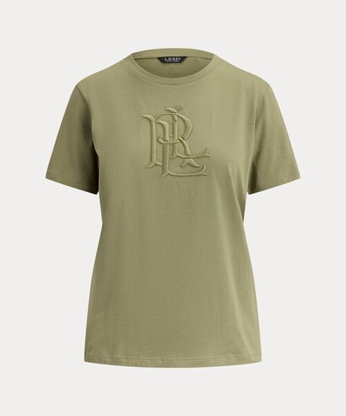 LAUREN RALPH LAUREN / ローレン ラルフ ローレン Tシャツ | エンブロイダリーロゴ コットン ジャージー Tシャツ | 詳細1