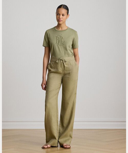 LAUREN RALPH LAUREN / ローレン ラルフ ローレン Tシャツ | エンブロイダリーロゴ コットン ジャージー Tシャツ | 詳細2
