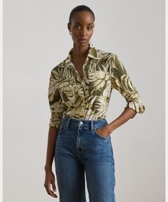 LAUREN RALPH LAUREN / ローレン ラルフ ローレン シャツ・ブラウス | パームフロンドプリント ストレッチ ジャージー シャツ